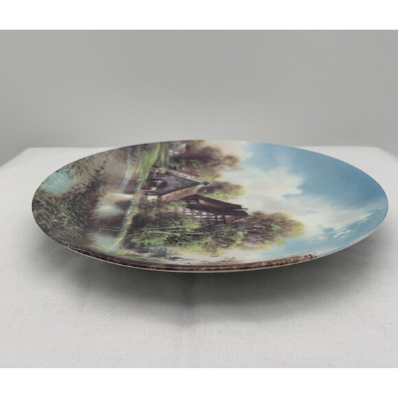 At The Bakehouse Collector Plate COA and Box 1990 Helmut Glossl Artist Germany - Picture 5 of 11